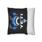 Square Pillowcase for Dorm Room or Man Cave - Faux Suede Yeti Pillow